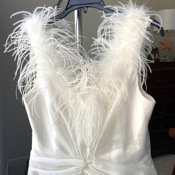 Sassy Top by Cachet with Faux Feathers - Picture 5 of 5